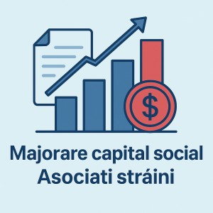 Majorare capital social – Asociați străini