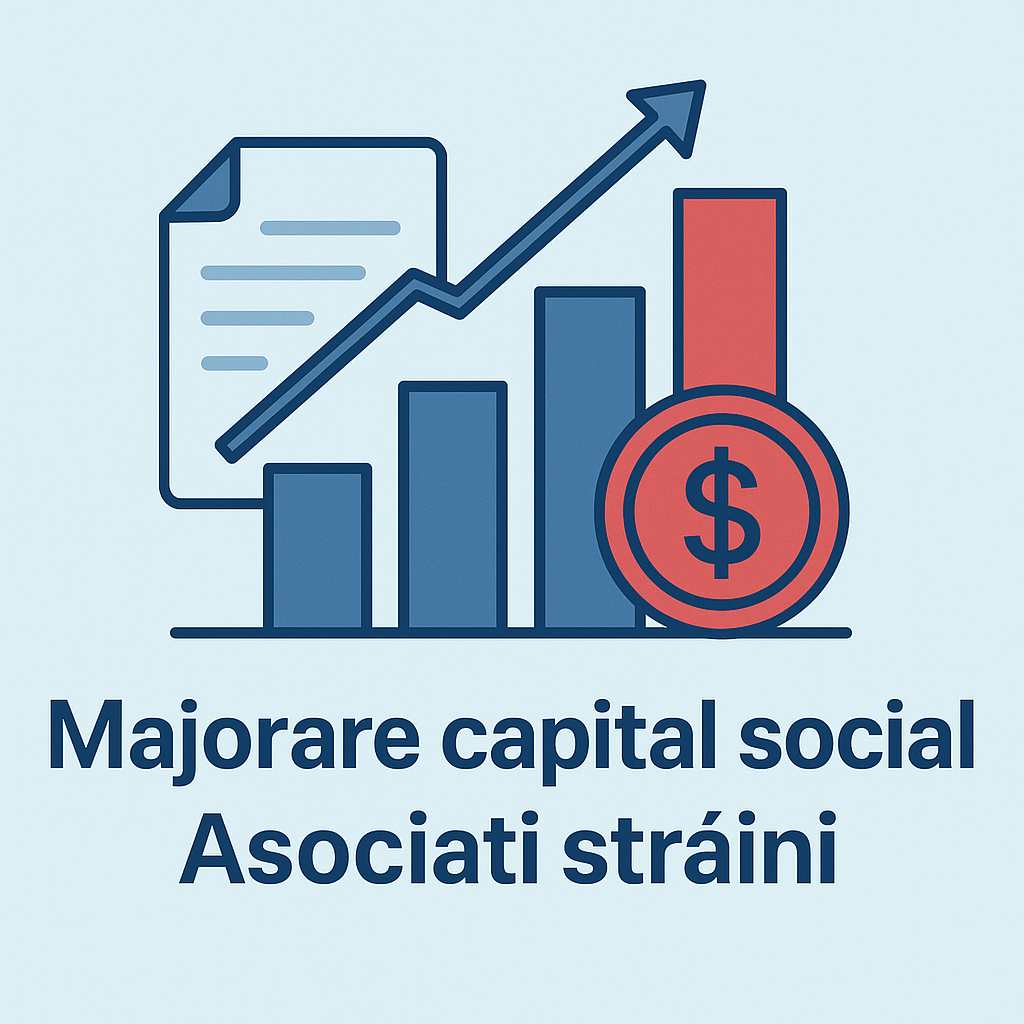 Majorare capital social – Asociați străini